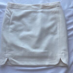 J. Crew Elegant Cream Skirt
